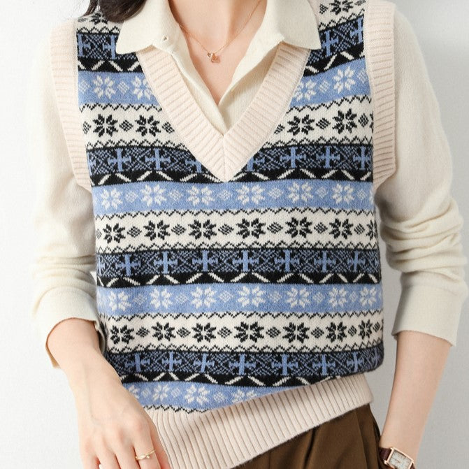 Vintage sweater vest online womens