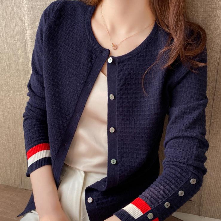 Dark blue cardigan womens hotsell