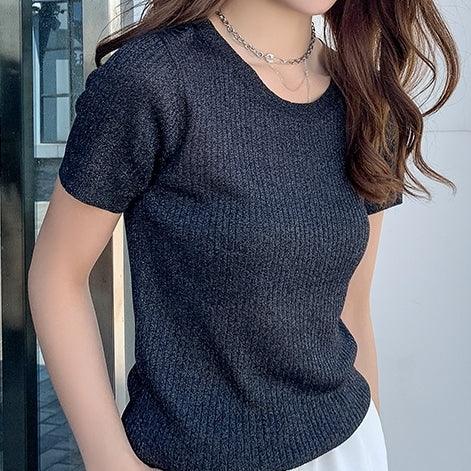 Women's Solid Short Sleeve Shirt - Maple